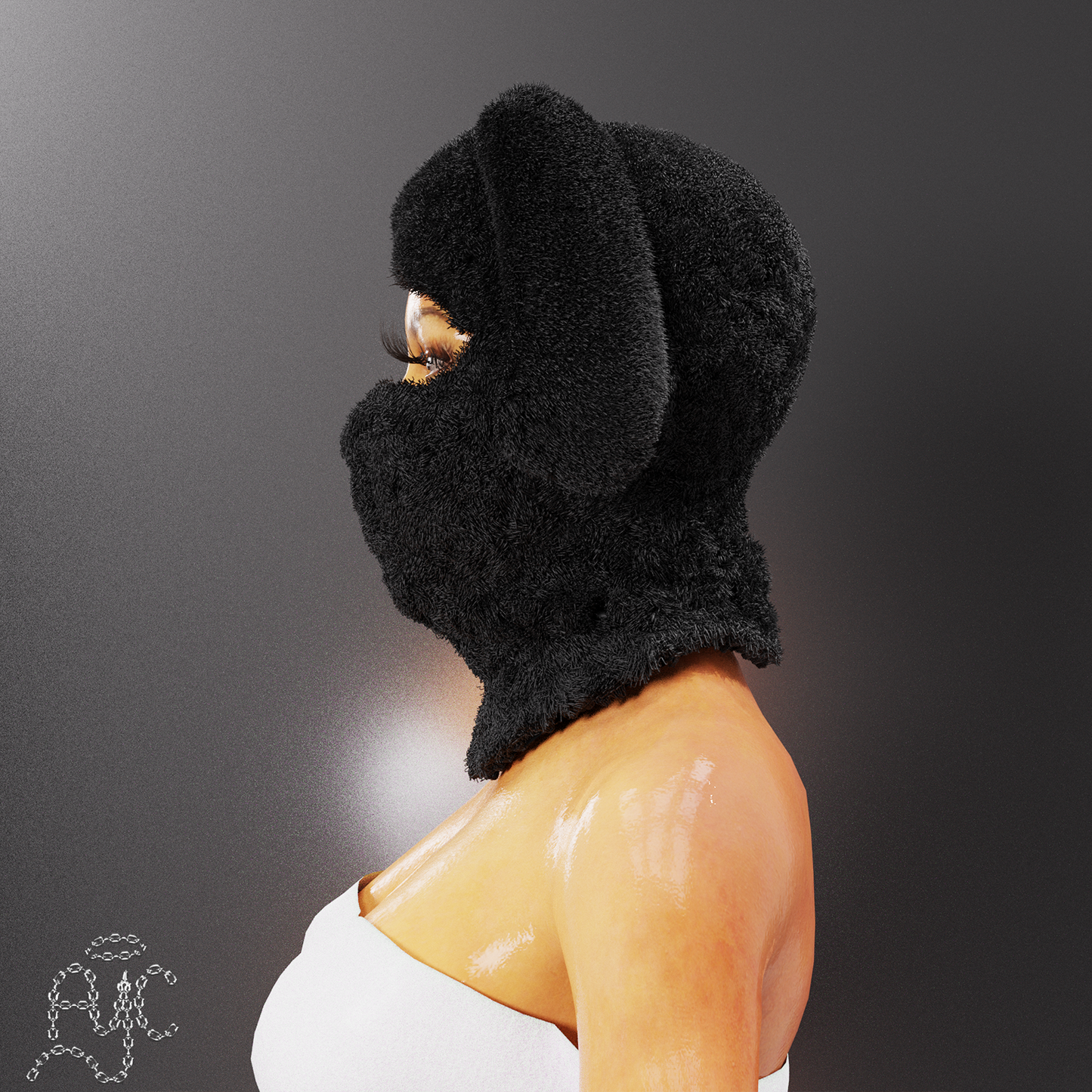 Eclipse doggy plush mask