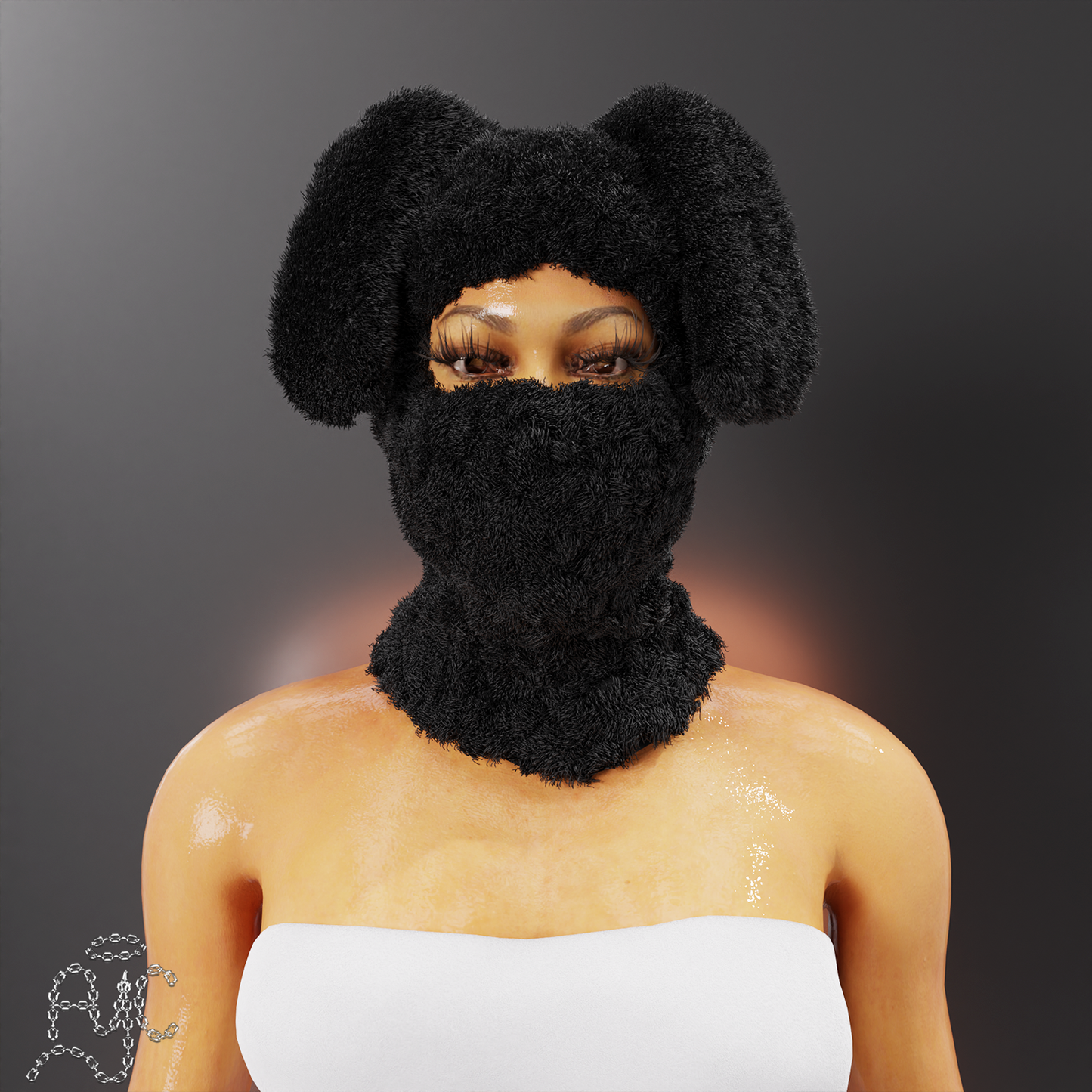 Eclipse doggy plush mask